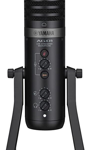 Yamaha AG01 Livestreaming USB Condenser Microphone - Black