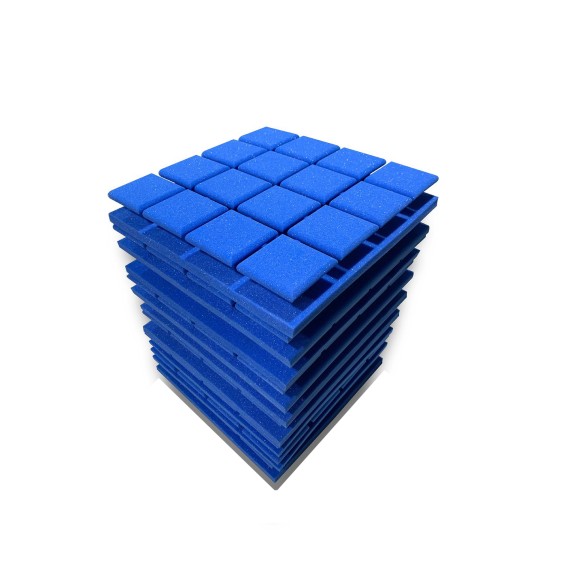 TURBO ACOUSTIC FOAM PANEL | EUROPEAN BLUE | SET OF 9 PCS