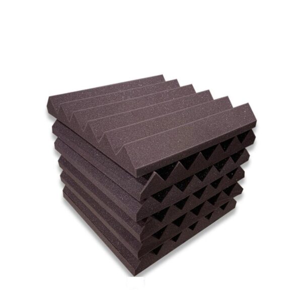 WEDGE ACOUSTIC FOAM PANEL, WINE, SET OF 6 PCS