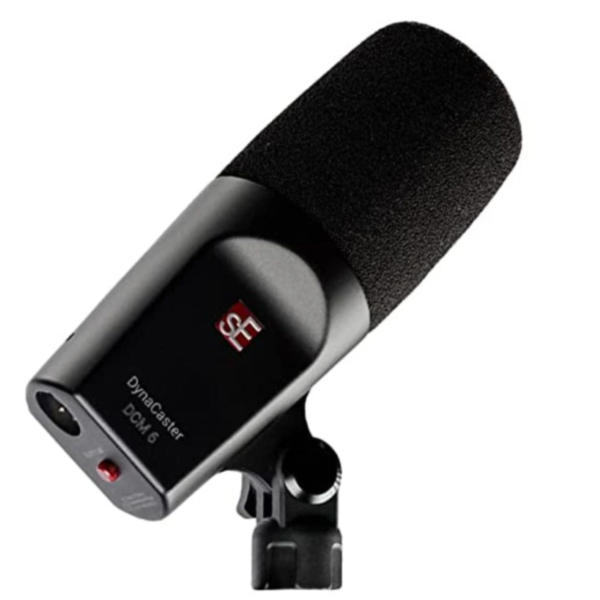 SE ELECTRONICS DynaCaster DCM6 Dynamic Broadcast Cardioid Microphone with Built-in Gain Mic Pre